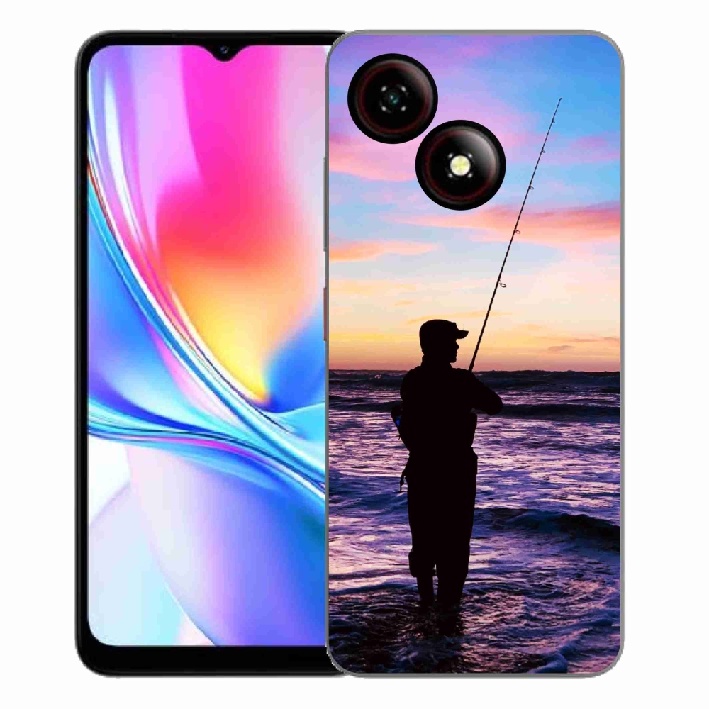 Gelový kryt mmCase na ZTE Blade A35E - rybaření 1