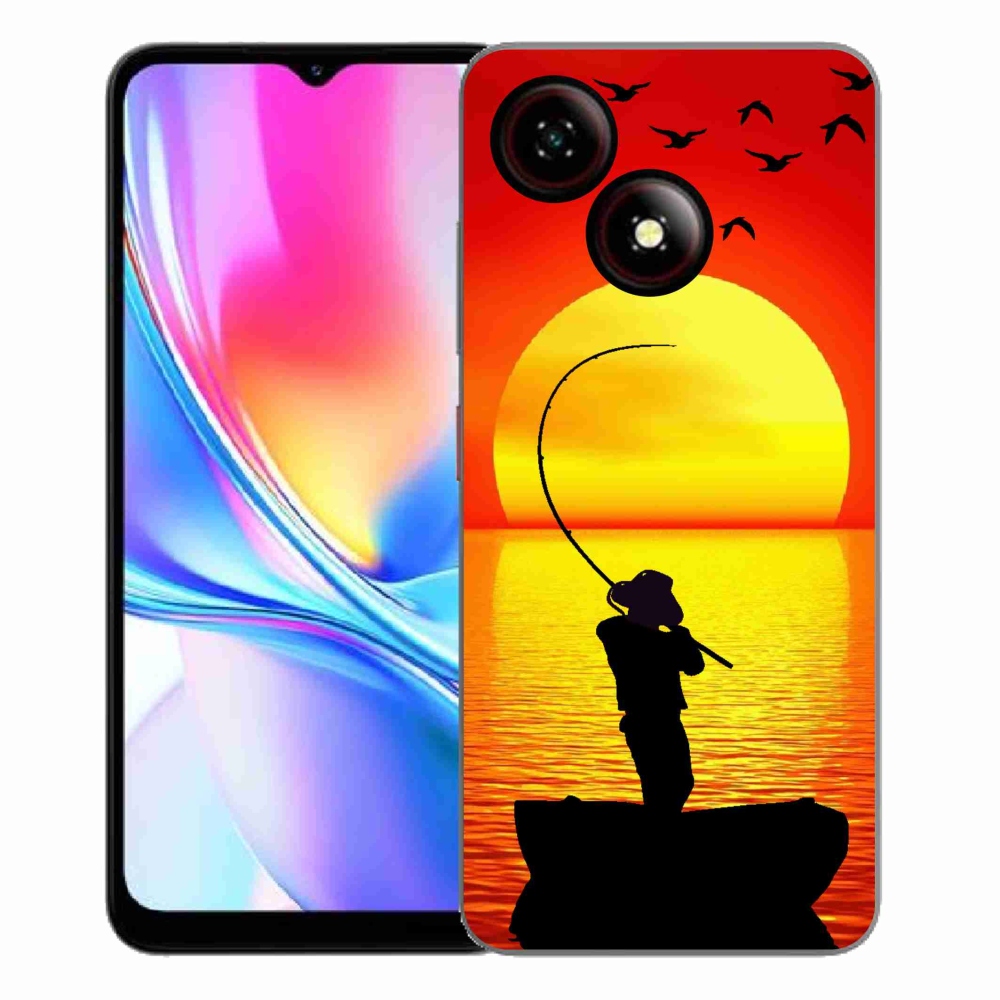 Gelový kryt mmCase na ZTE Blade A35E - rybaření