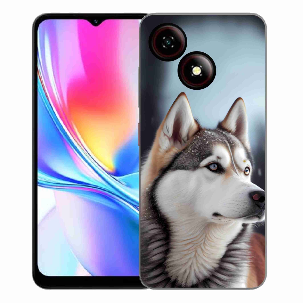 Gelový kryt mmCase na ZTE Blade A35E - sibiřský husky