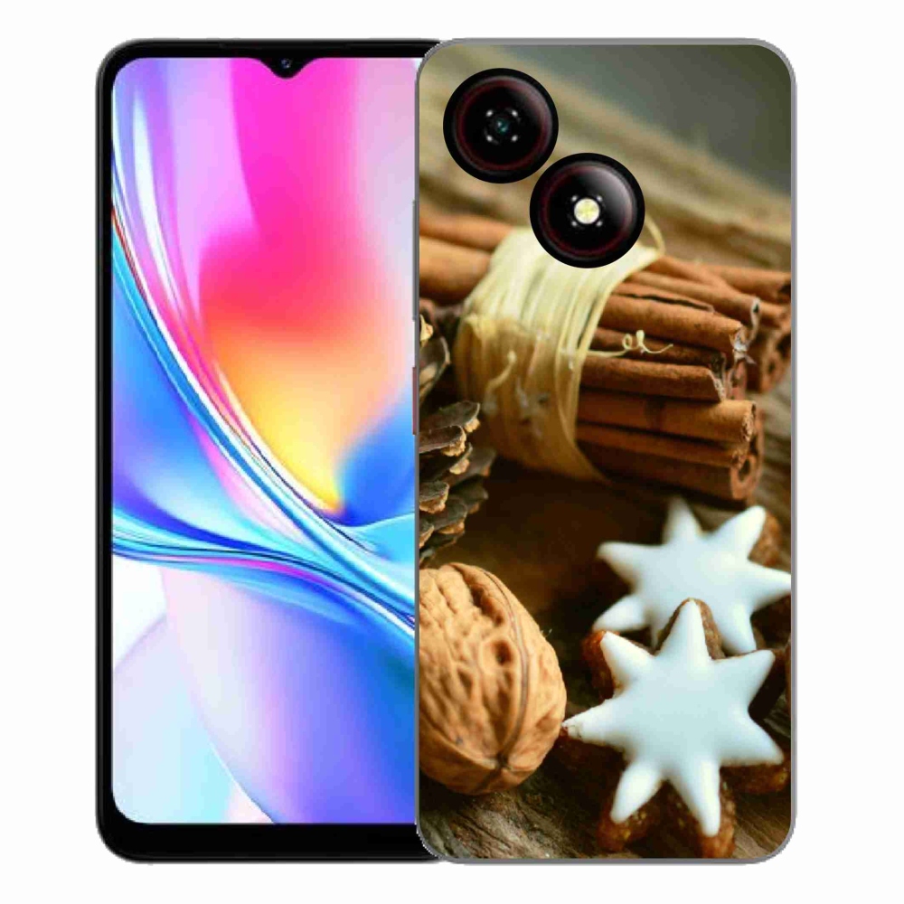 Gelový kryt mmCase na ZTE Blade A35E - skořice a perníčky