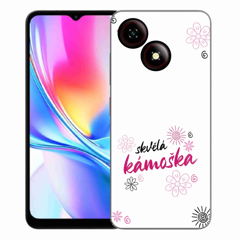 Gelový kryt mmCase na ZTE Blade A35E - skvělá kámoška bílé pozadí