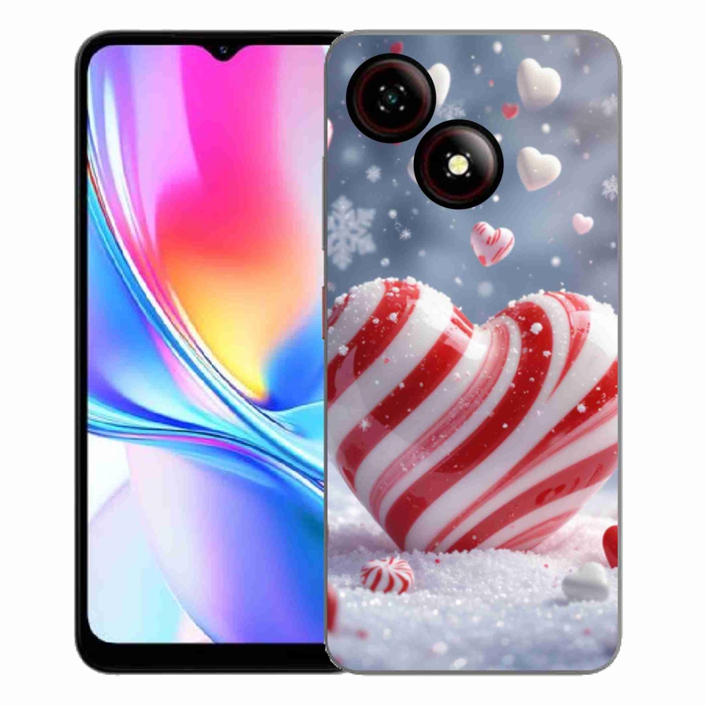 Gelový kryt mmCase na ZTE Blade A35E - sladké srdce
