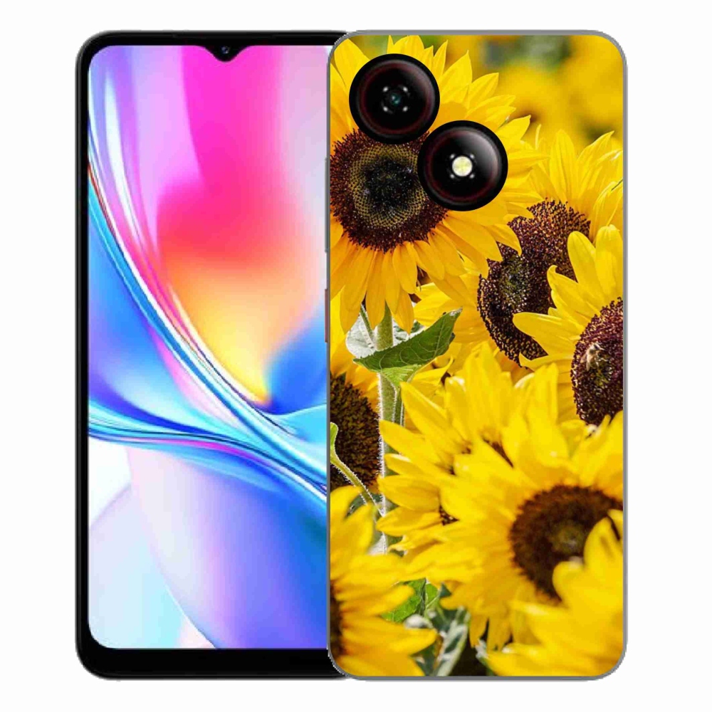 Gelový kryt mmCase na ZTE Blade A35E - slunečnice