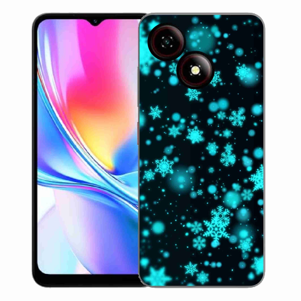 Gelový kryt mmCase na ZTE Blade A35E - sněhové vločky 1