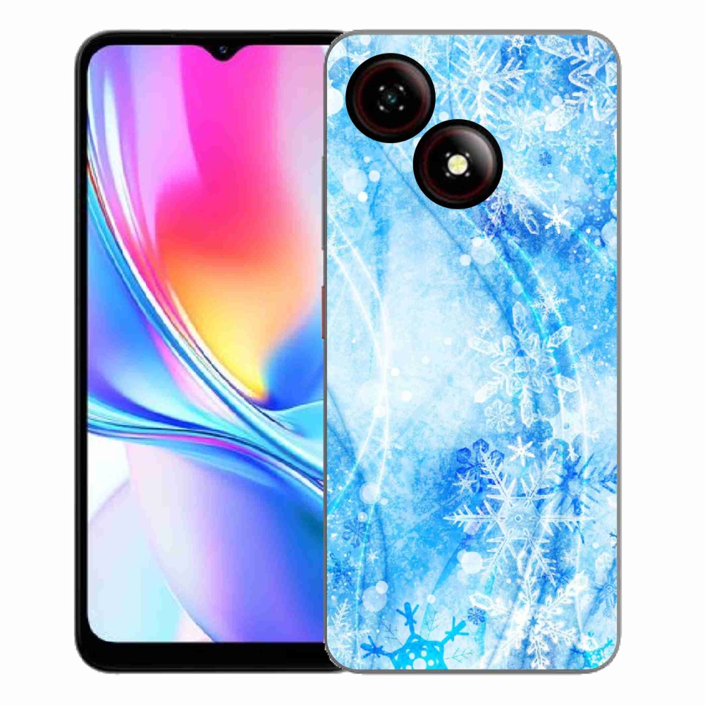 Gelový kryt mmCase na ZTE Blade A35E - sněhové vločky
