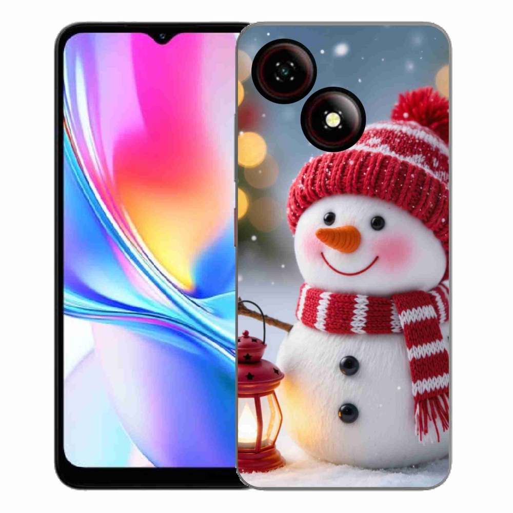 Gelový kryt mmCase na ZTE Blade A35E - sněhulák 2