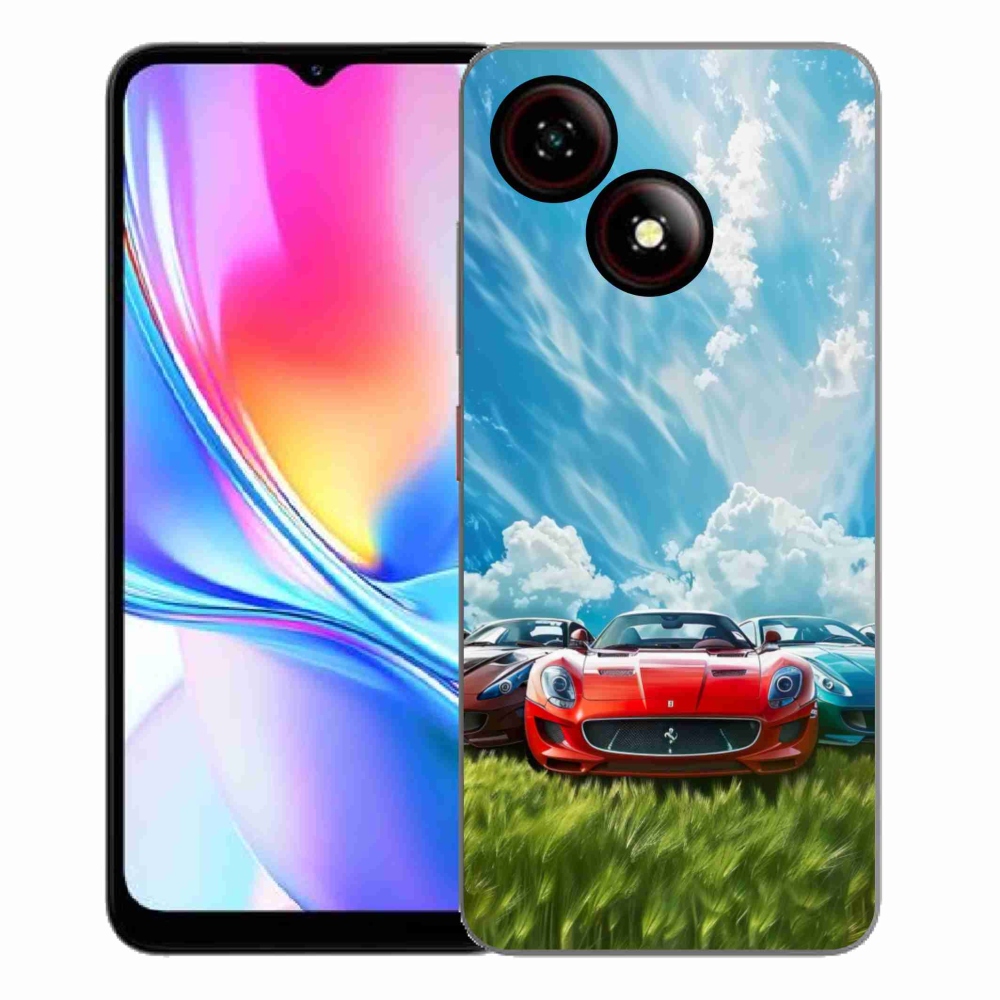 Gelový kryt mmCase na ZTE Blade A35E - sportovní vozy