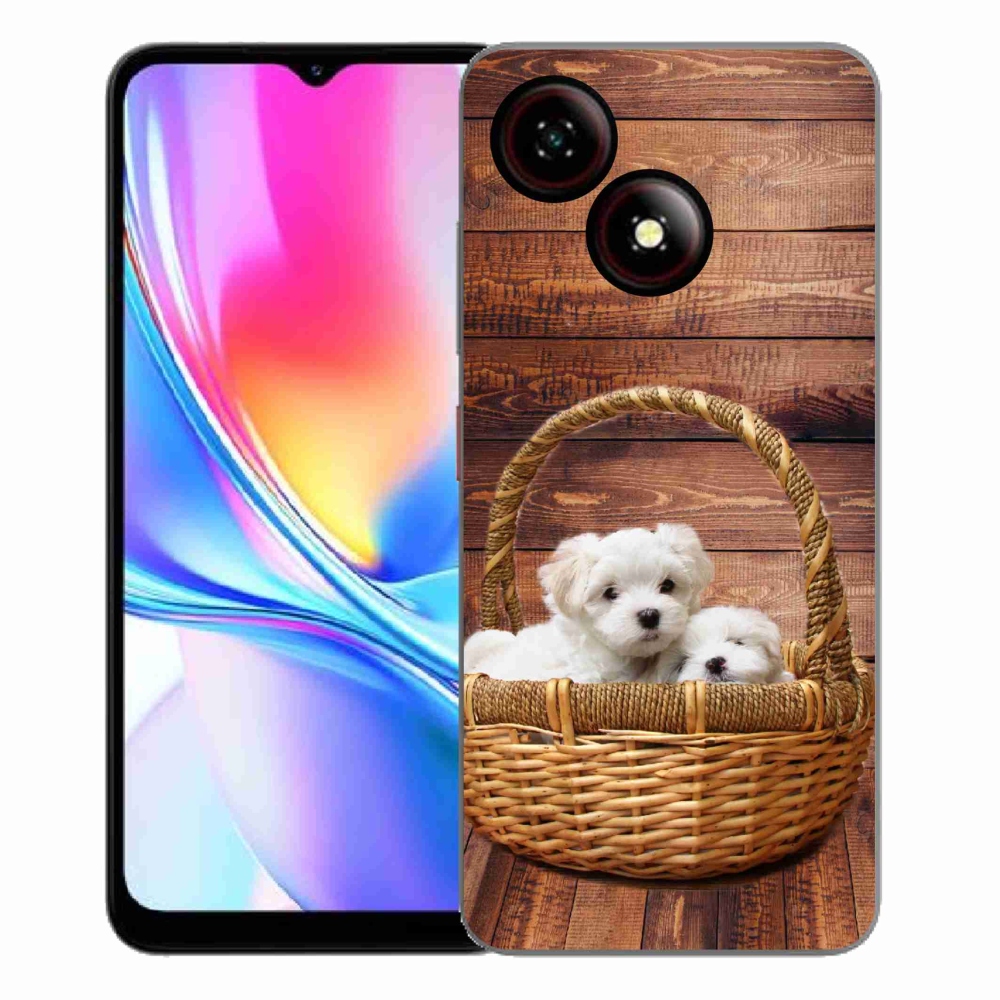 Gelový kryt mmCase na ZTE Blade A35E - štěňátka