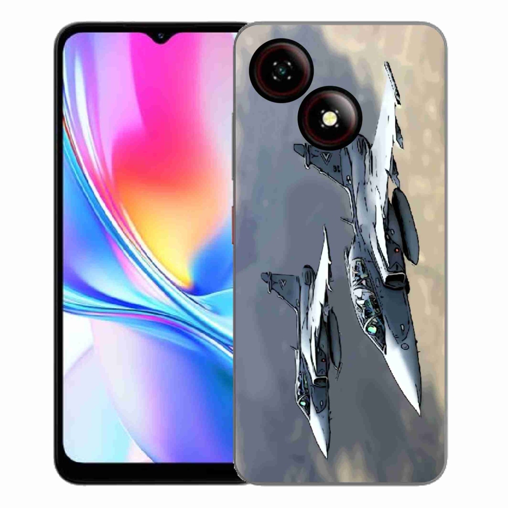 Gelový kryt mmCase na ZTE Blade A35E - stíhačky