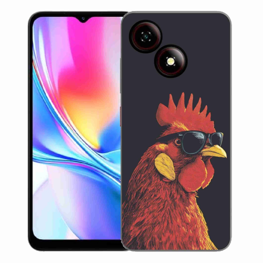 Gelový kryt mmCase na ZTE Blade A35E - stylový kohout