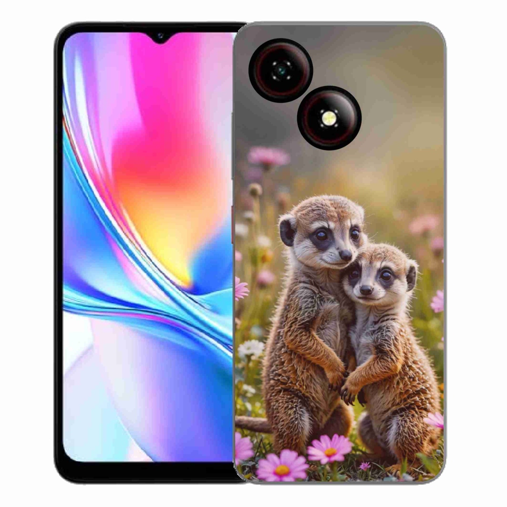 Gelový kryt mmCase na ZTE Blade A35E - surikatí duo