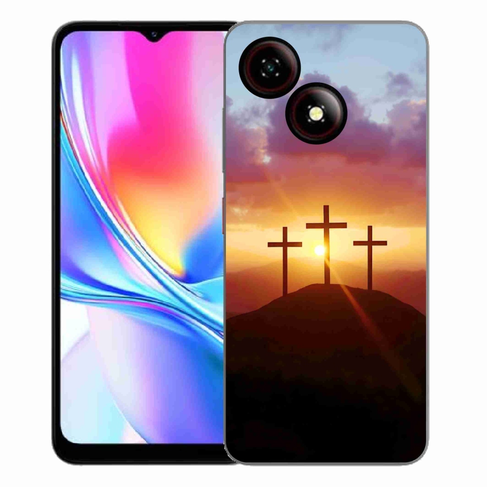 Gelový kryt mmCase na ZTE Blade A35E - tři kříže
