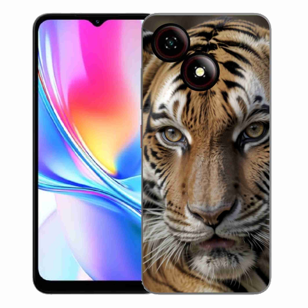 Gelový kryt mmCase na ZTE Blade A35E - tygří pohled