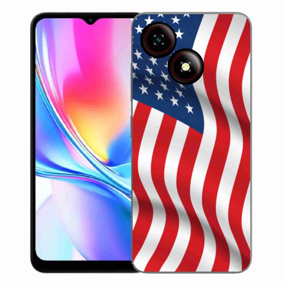 Gelový kryt mmCase na ZTE Blade A35E - USA vlajka