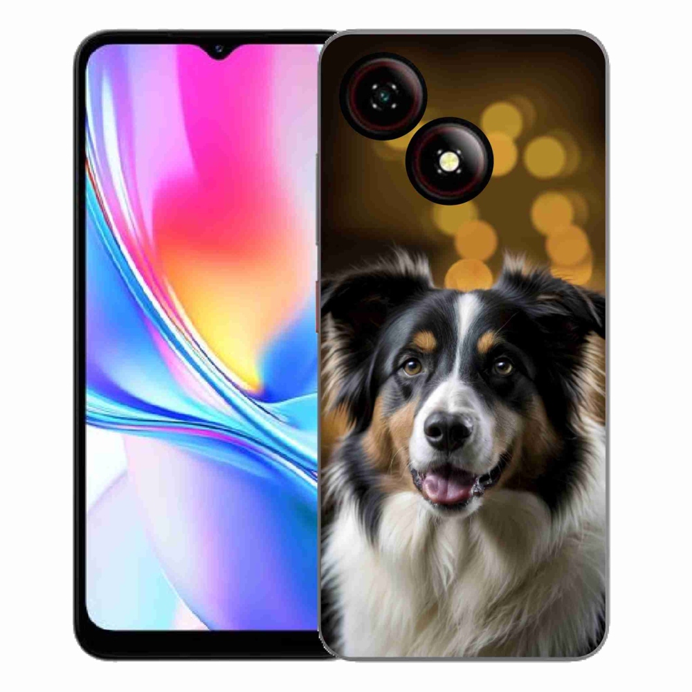 Gelový kryt mmCase na ZTE Blade A35E - usměvavý australský ovčák