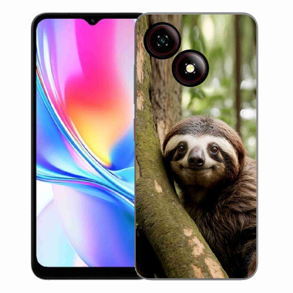 Gelový kryt mmCase na ZTE Blade A35E - usměvavý lenochod