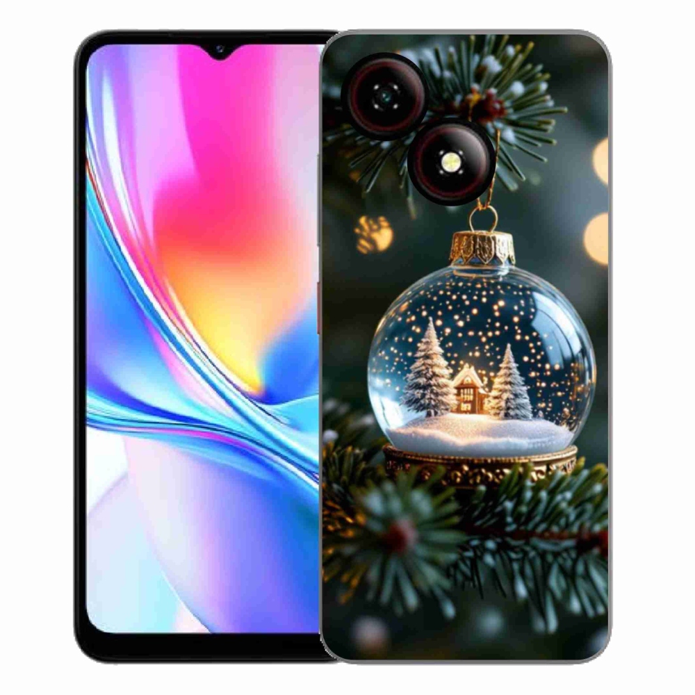 Gelový kryt mmCase na ZTE Blade A35E - vánoční koule 2