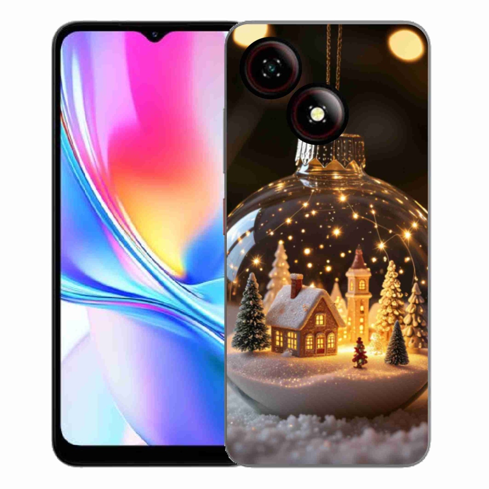 Gelový kryt mmCase na ZTE Blade A35E - vánoční koule 3