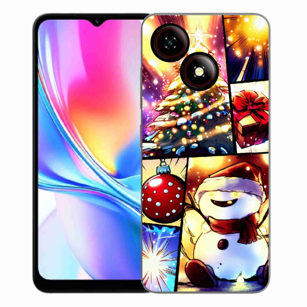 Gelový kryt mmCase na ZTE Blade A35E - vánoční motivy 1