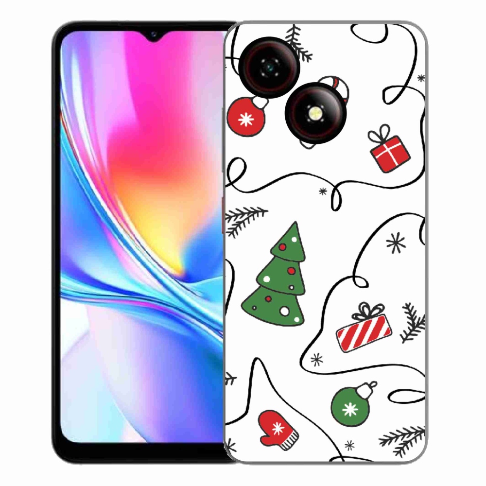Gelový kryt mmCase na ZTE Blade A35E - vánoční motivy