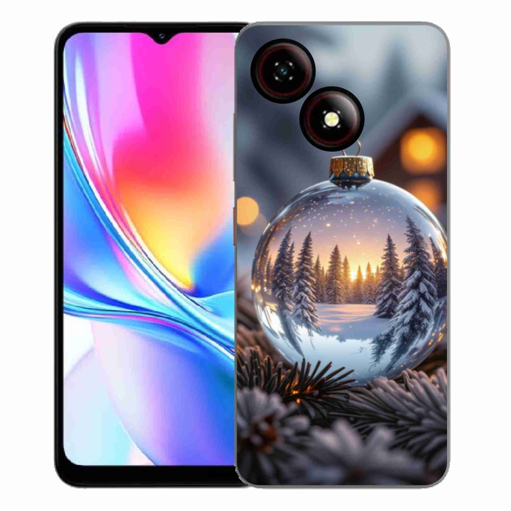 Gelový kryt mmCase na ZTE Blade A35E - vánoční ozdoba