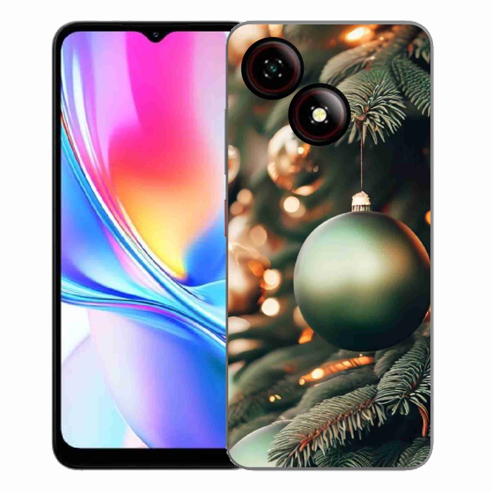 Gelový kryt mmCase na ZTE Blade A35E - vánoční ozdoby 1