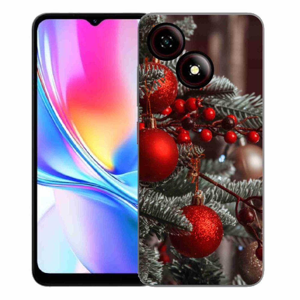 Gelový kryt mmCase na ZTE Blade A35E - vánoční ozdoby 2