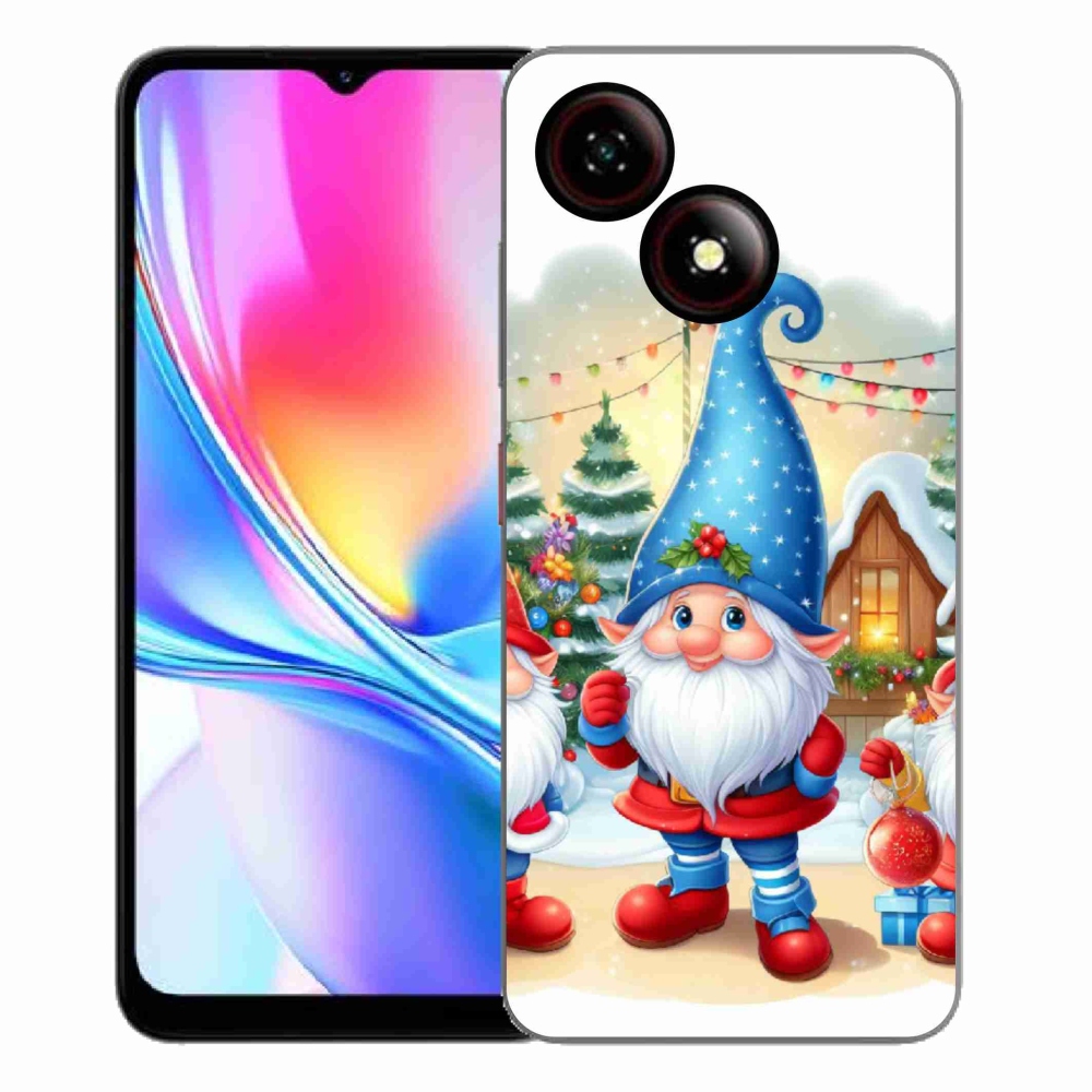 Gelový kryt mmCase na ZTE Blade A35E - vánoční skřítci