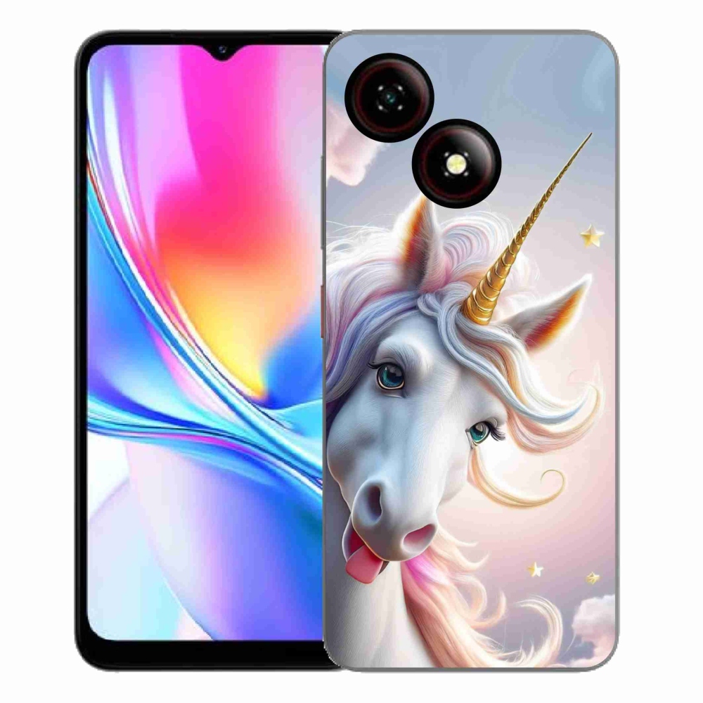 Gelový kryt mmCase na ZTE Blade A35E - veselý jednorožec