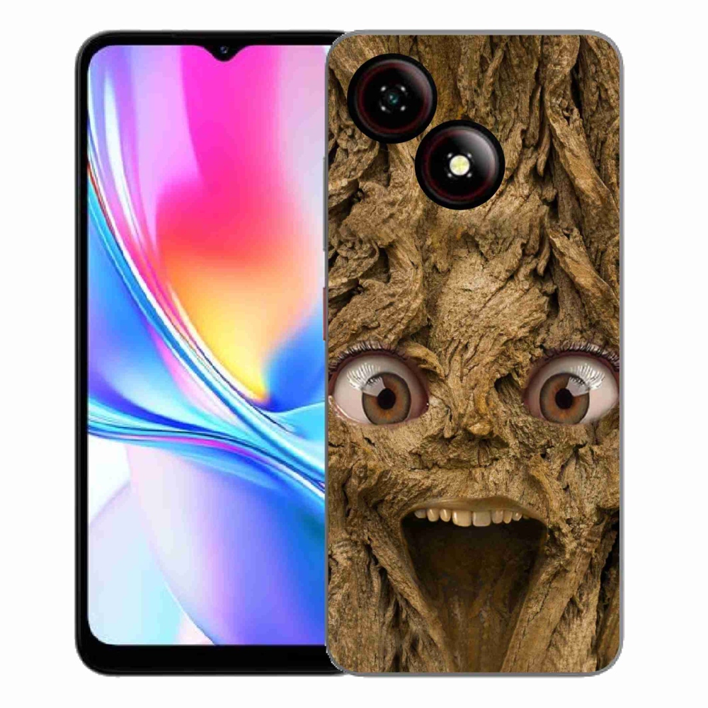 Gelový kryt mmCase na ZTE Blade A35E - veselý strom s očima
