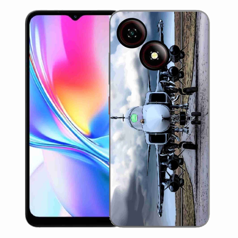 Gelový kryt mmCase na ZTE Blade A35E - vojenské letadlo