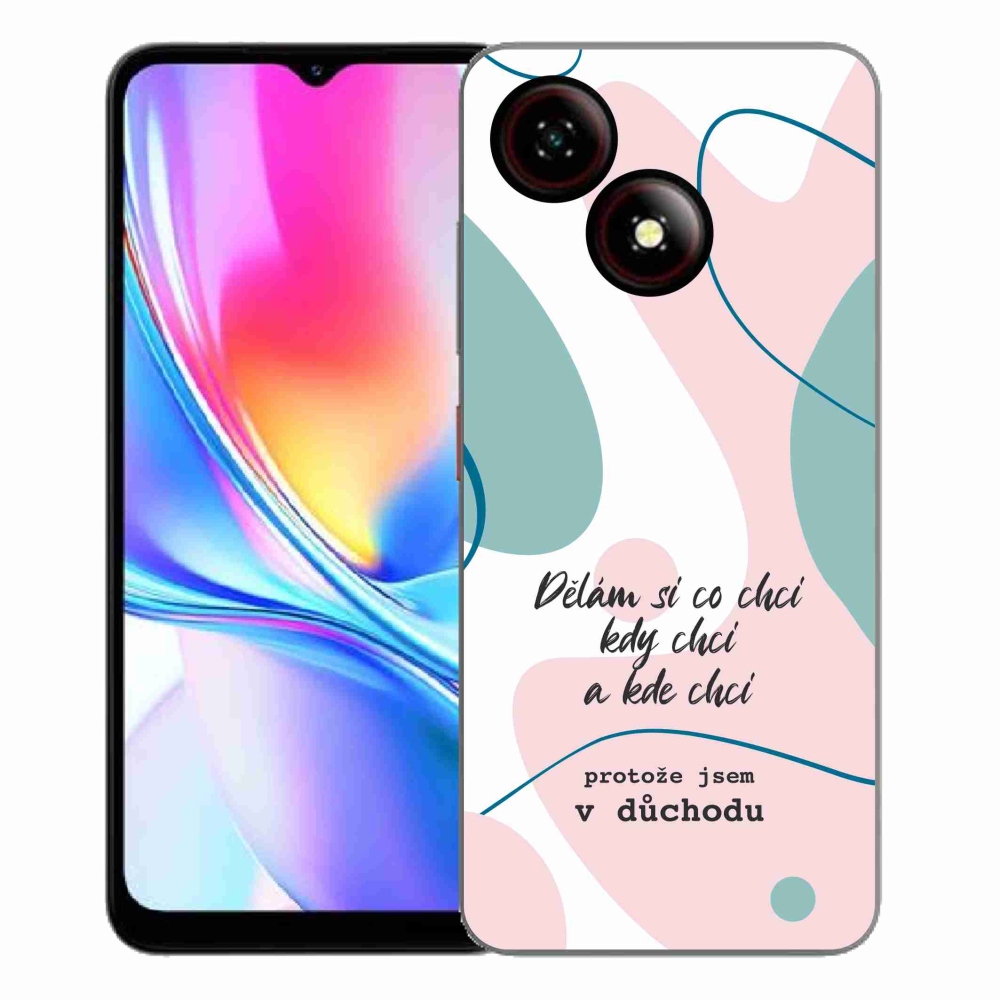 Gelový kryt mmCase na ZTE Blade A35E - vtipný text 10 bílé pozadí