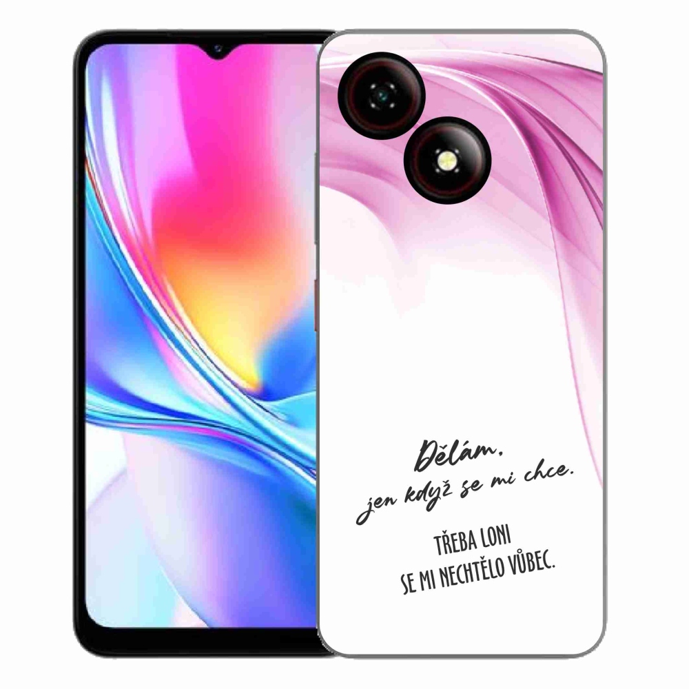 Gelový kryt mmCase na ZTE Blade A35E - vtipný text 12 bílé pozadí