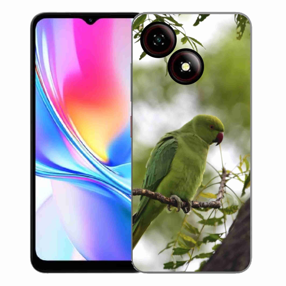 Gelový kryt mmCase na ZTE Blade A35E - zelený papoušek
