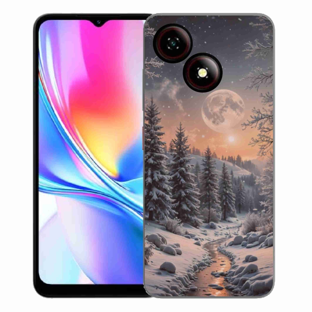 Gelový kryt mmCase na ZTE Blade A35E - zimní krajina 2