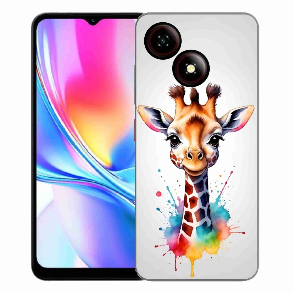 Gelový kryt mmCase na ZTE Blade A35E - žirafa 1