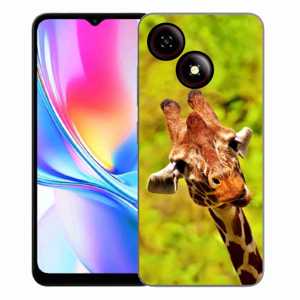 Gelový kryt mmCase na ZTE Blade A35E - žirafa