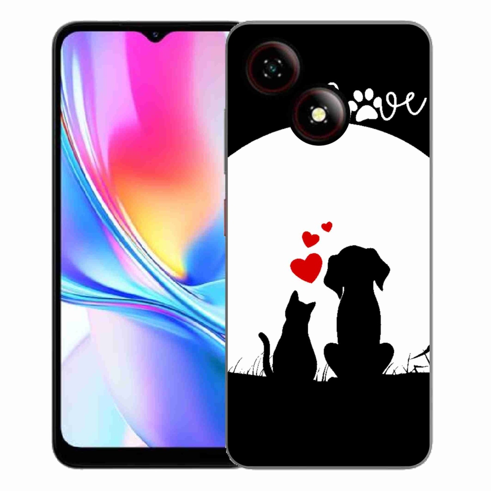 Gelový kryt mmCase na ZTE Blade A35E - zvířecí láska
