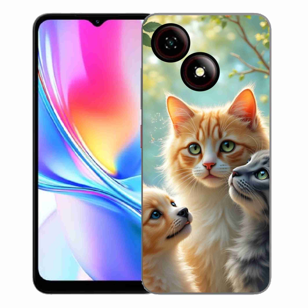 Gelový kryt mmCase na ZTE Blade A35E - zvířecí přátelství 2