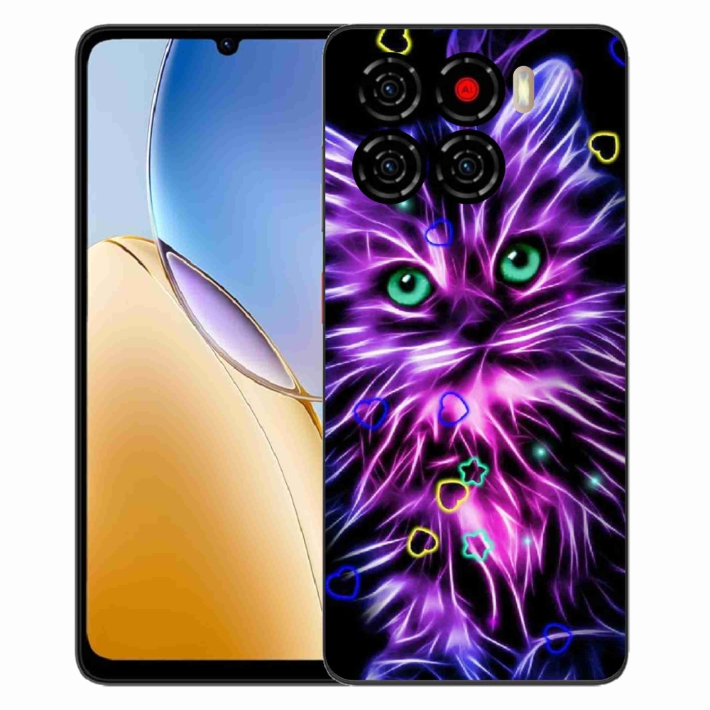 Gelový kryt mmCase na ZTE Blade A56 - abstraktní kočka