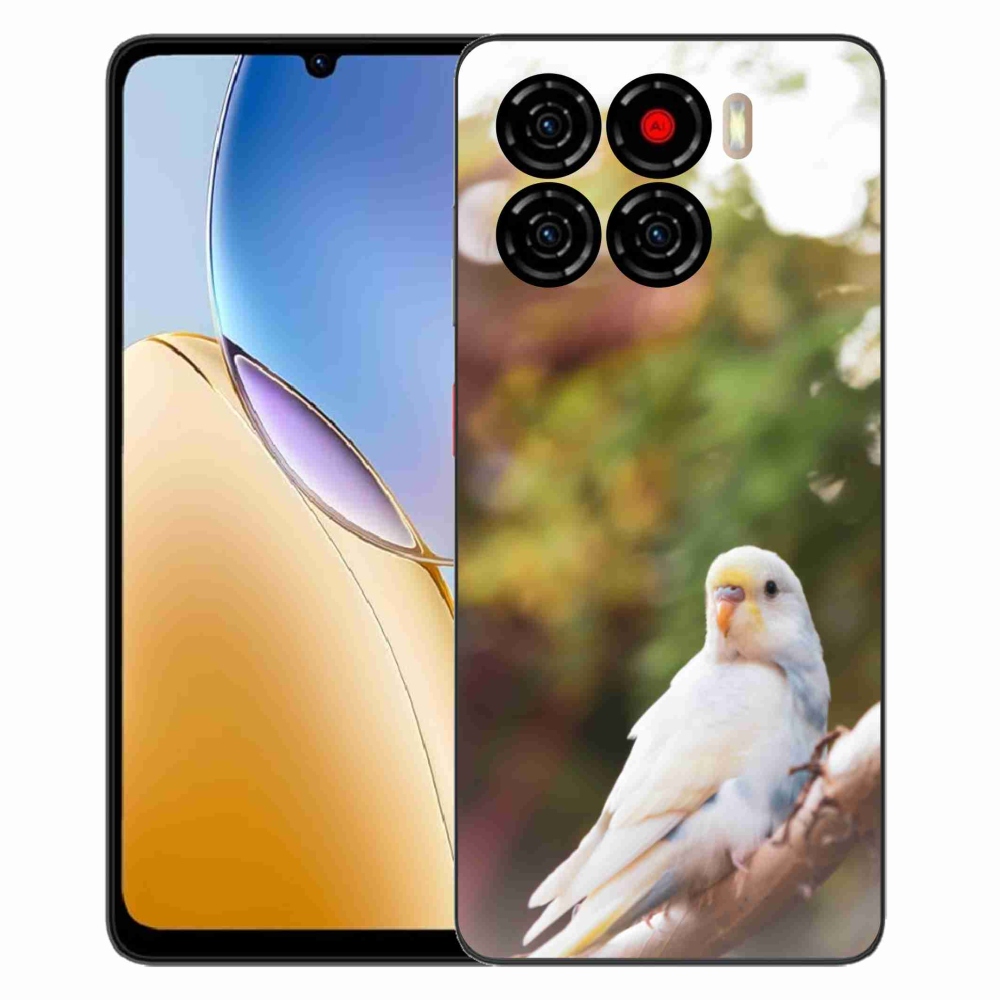 Gelový kryt mmCase na ZTE Blade A56 - andulka bílá