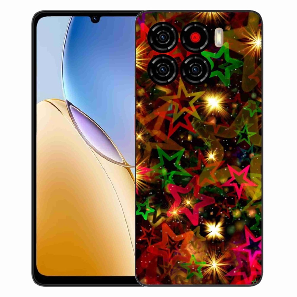 Gelový kryt mmCase na ZTE Blade A56 - barevné hvězdičky