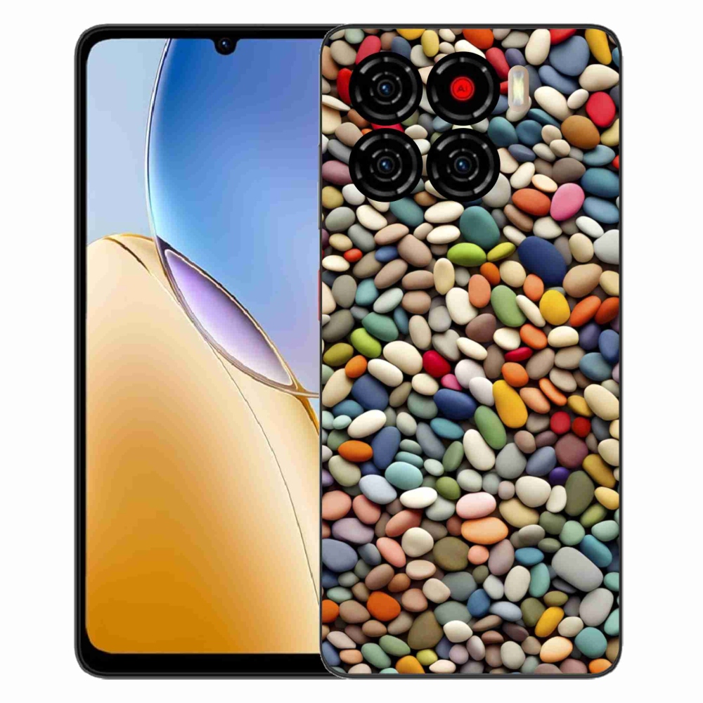 Gelový kryt mmCase na ZTE Blade A56 - barevné kamínky 2