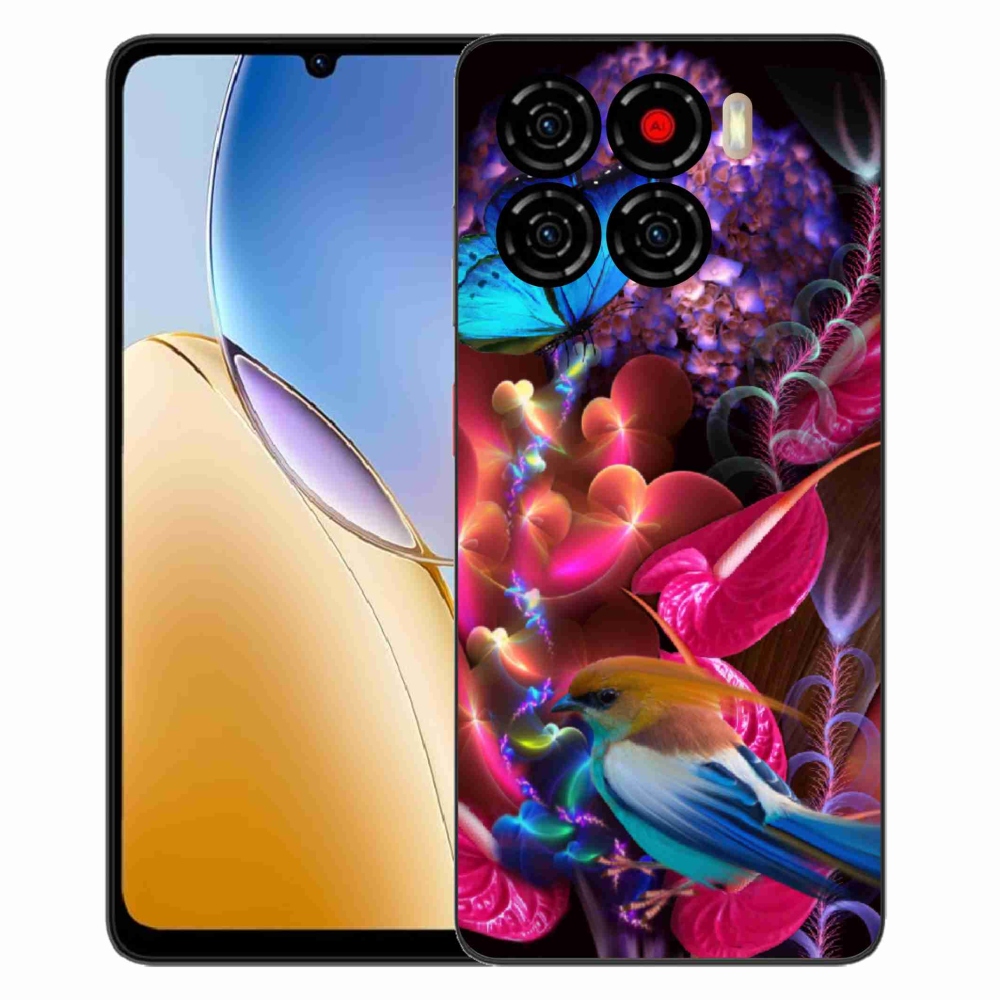 Gelový kryt mmCase na ZTE Blade A56 - barevné květiny