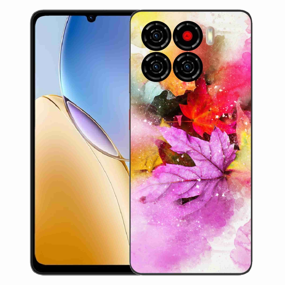 Gelový kryt mmCase na ZTE Blade A56 - barevné listy