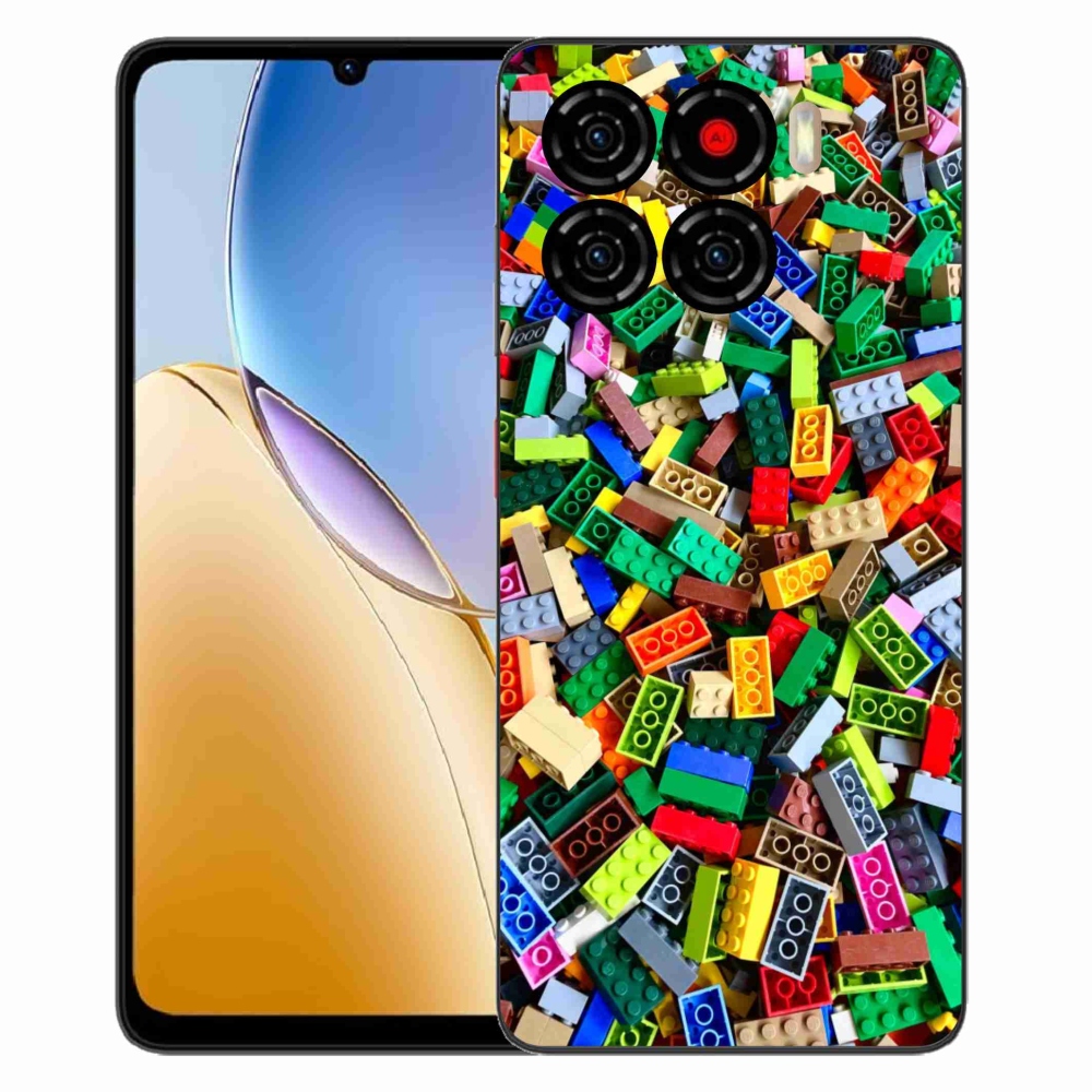 Gelový kryt mmCase na ZTE Blade A56 - barevné stavební kostky