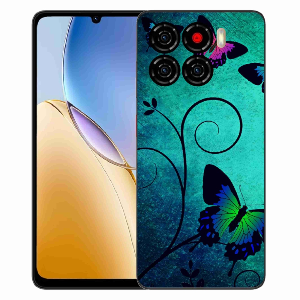 Gelový kryt mmCase na ZTE Blade A56 - barevní motýli