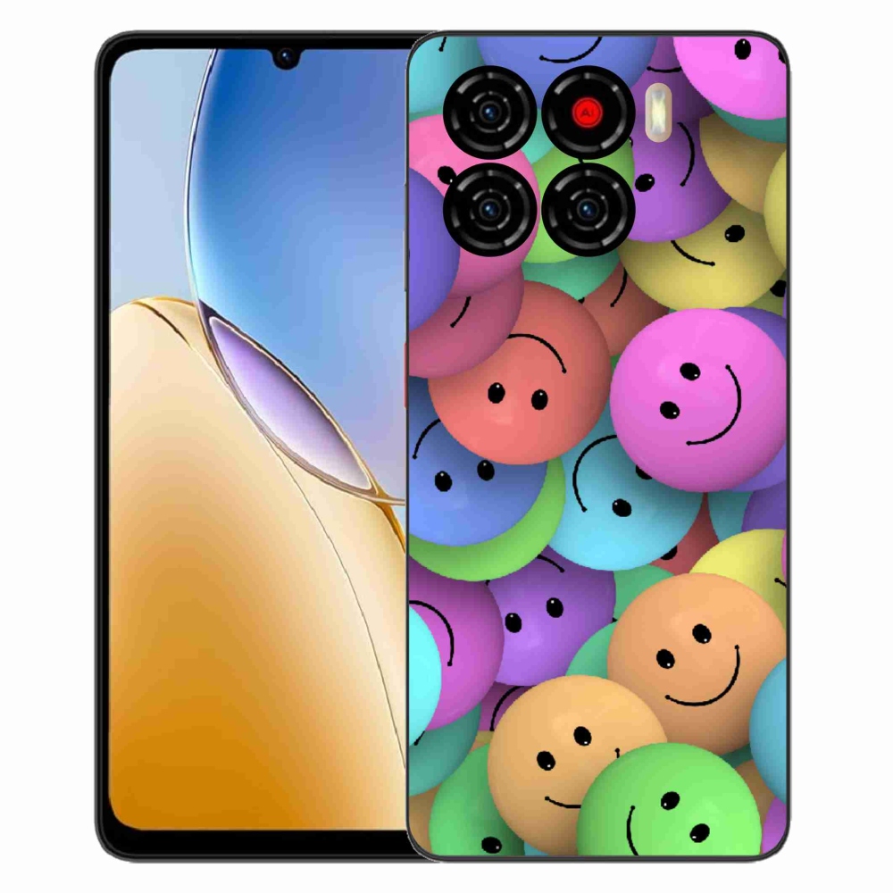 Gelový kryt mmCase na ZTE Blade A56 - barevní smajlíci