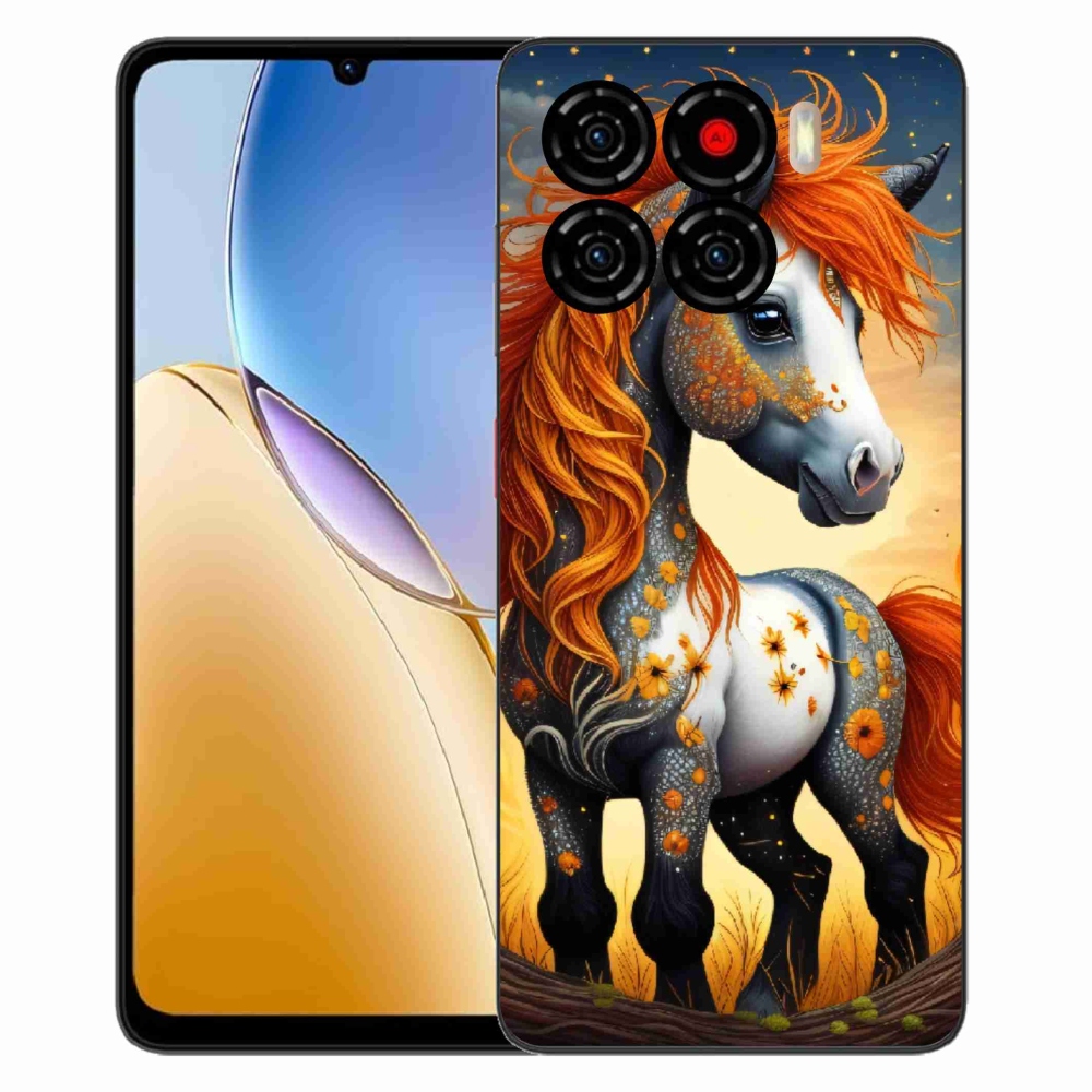 Gelový kryt mmCase na ZTE Blade A56 - barevný poník