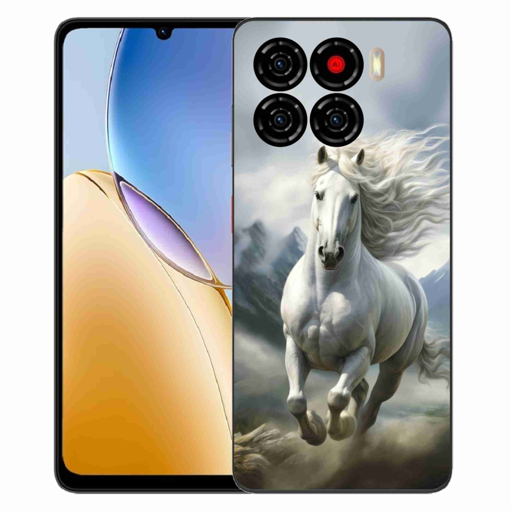 Gelový kryt mmCase na ZTE Blade A56 - běžící bílý kůň 3